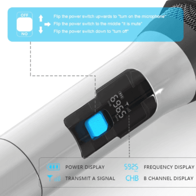 2 Dynamic twoway radio microphone
