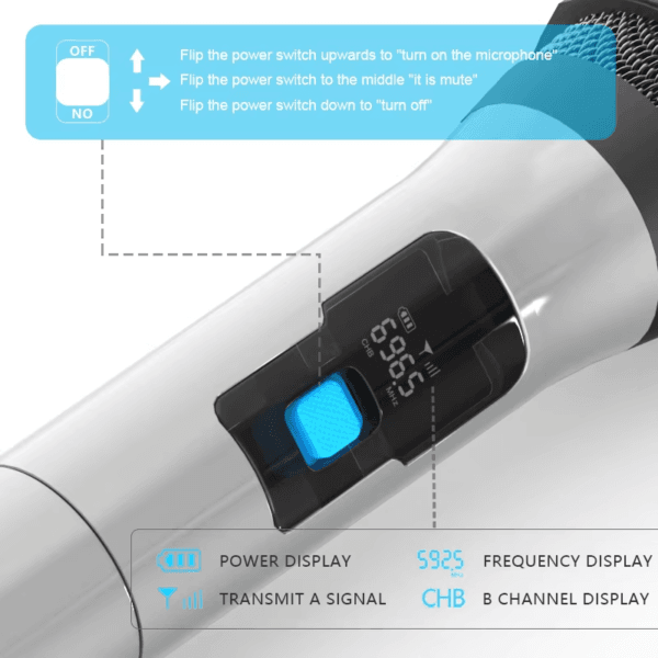 2 Dynamic twoway radio microphone