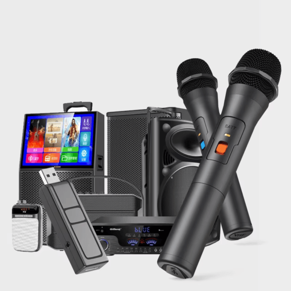 2 Music Portable Handheld Karaoke Microfone