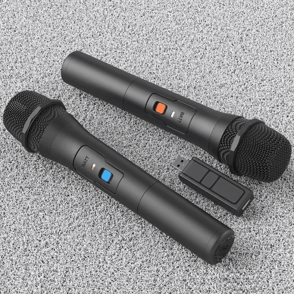 2 Vhf Wireless Microphone Handheld