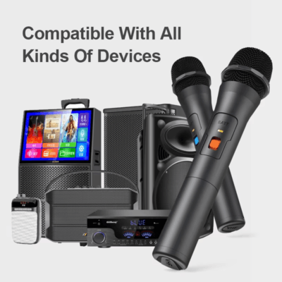 4 Vhf Wireless Microphone Handheld