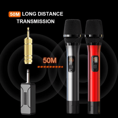 5 Cordless Microphone Professional UHF