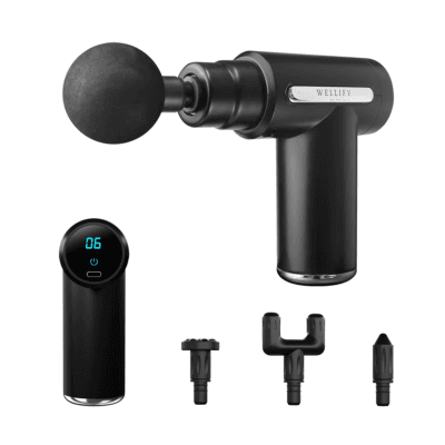 Wholesale Press Botton Type Body Massager Deep Muscle Massage Mun 2025 New Style Brushless Motor Mini Massage Gun