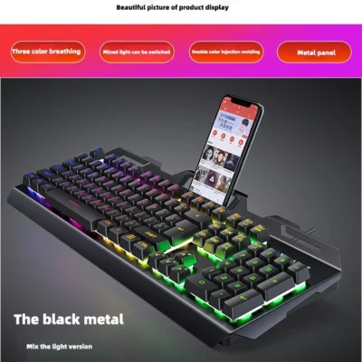 1 key wired keyboard colorful