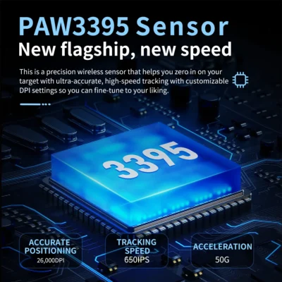 2 Stock Wireless Gaming Mouse Custom Pixart