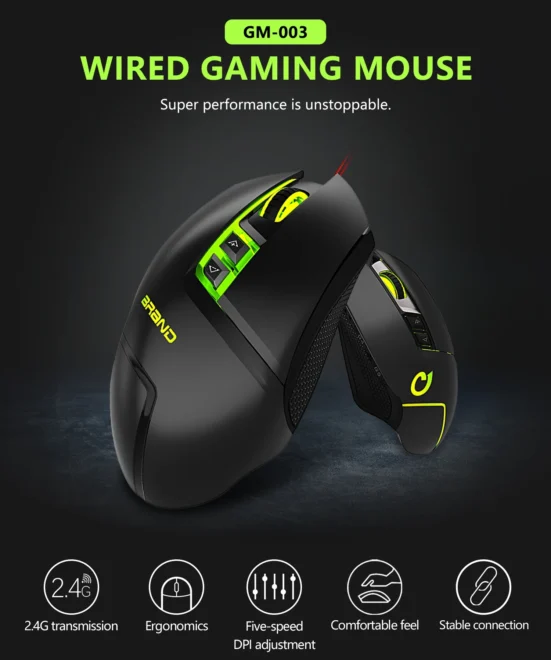 3 Torich Ergonomic Wired Mouse 7