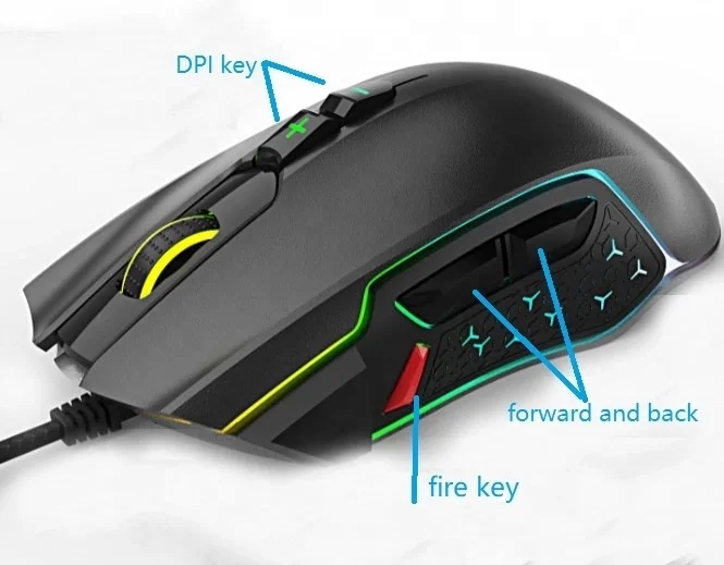 5 DPI Wired Gaming Mouse