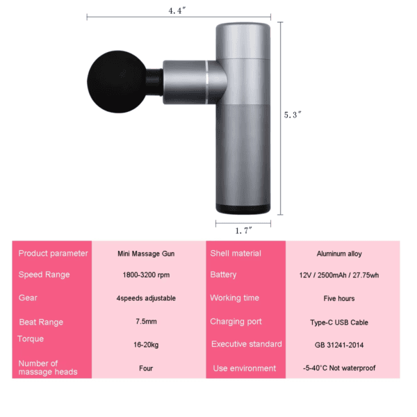 6 New Product Portable mini massage gun Deep