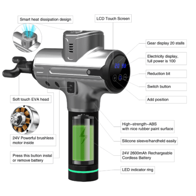 6 Speeds Level Device Massager Foot Leg