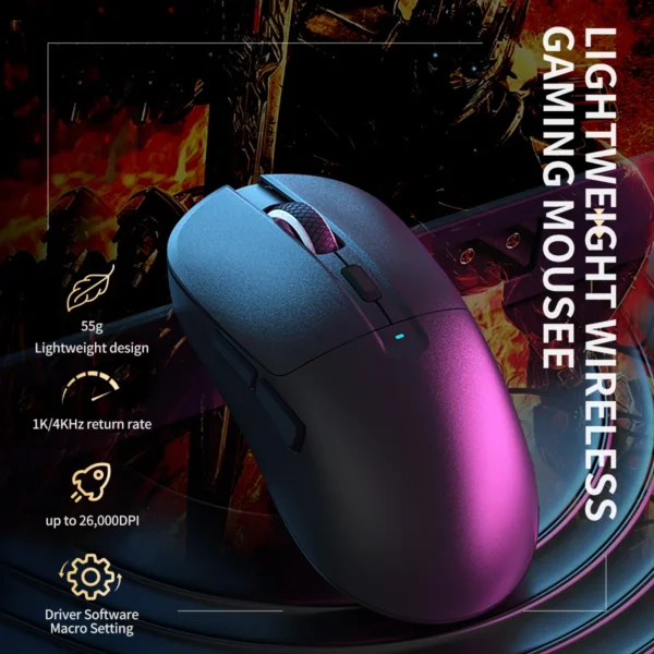 6 Stock Wireless Gaming Mouse Custom Pixart