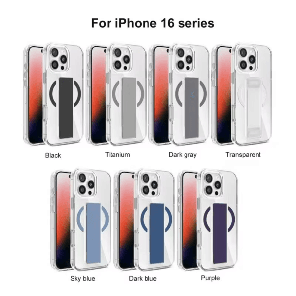 6 Transparent Magnetic Shockproof Phone Case