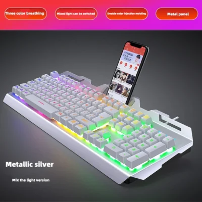 6 key wired keyboard colorful