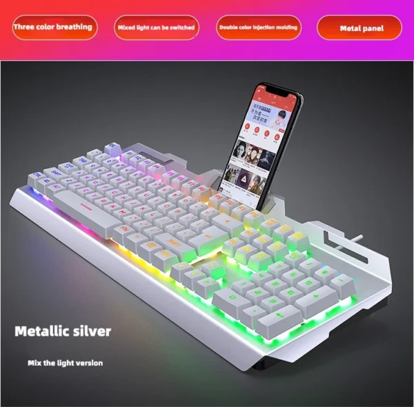 6 key wired keyboard colorful