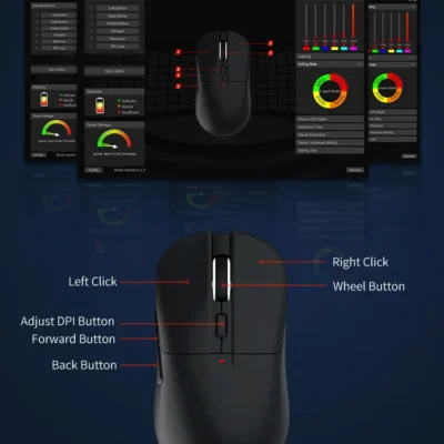 8 Stock Wireless Gaming Mouse Custom Pixart