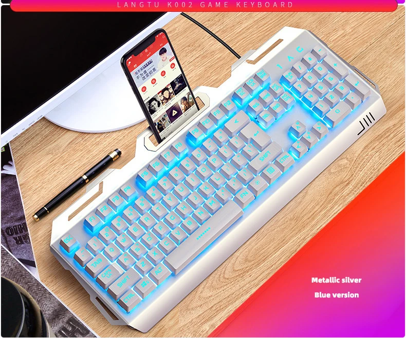 8 key wired keyboard colorful