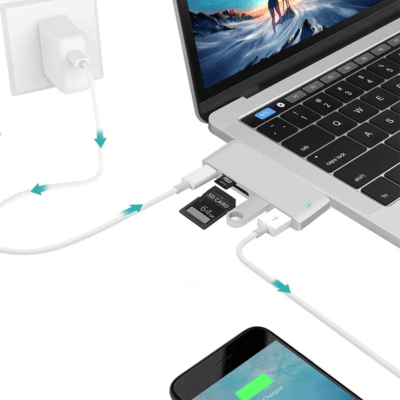 Adapter Docking Station With 2 USB (10)