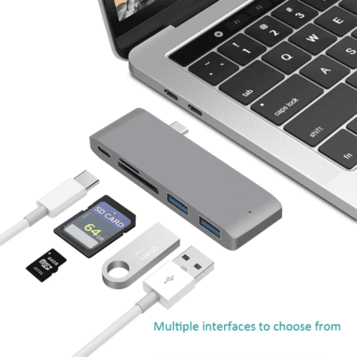 Adapter Docking Station With 2 USB (8)
