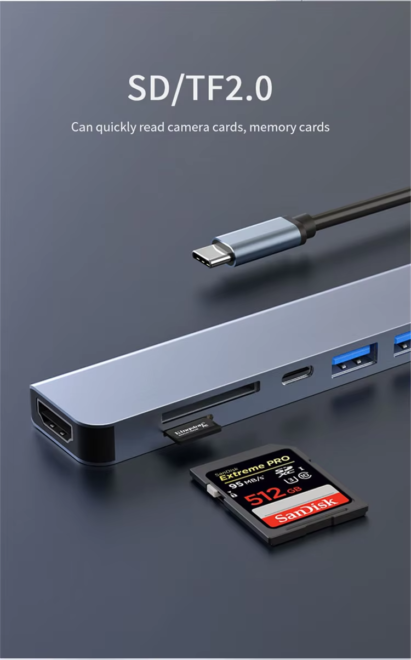 Adapter Splitter Dock Extension (4)