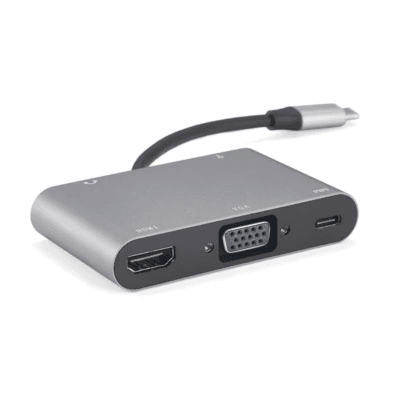 USB Type C Hub With 5 in 1 Aluminum Multi-Port Adapter USB 3.0 Ports Portable for MacBook Pro 2015/2016/2017 for Huawei MateBook