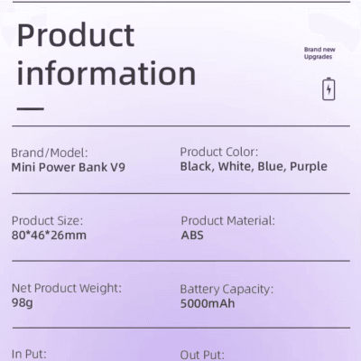 Colors 5000mAh Portable Phone Charger (2)