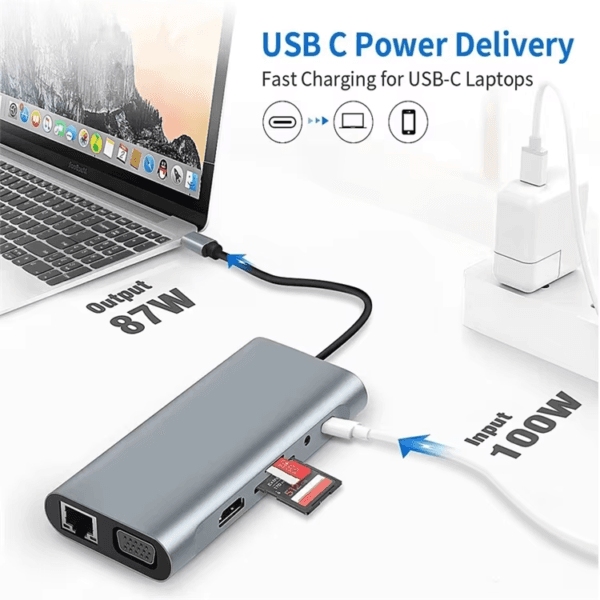 Dock Station PC Laptop Splitter (10)