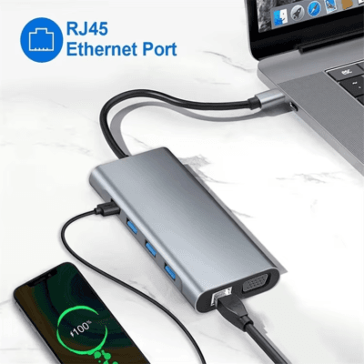 Dock Station PC Laptop Splitter (12)
