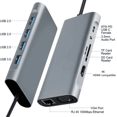 Dock Station PC Laptop Splitter (8)