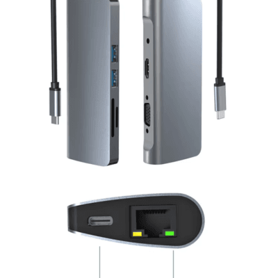 Docking Station HDTV 4K VGA USB Type C Hub (10)