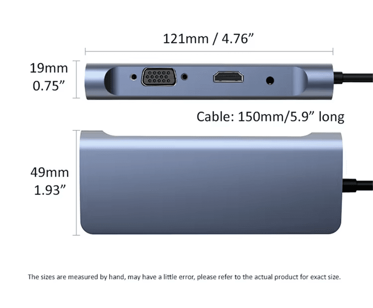 Docking Station HDTV 4K VGA USB Type C Hub (11)