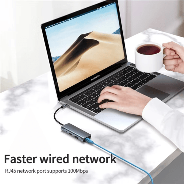 Docking Station HDTV 4K VGA USB Type C Hub (16)