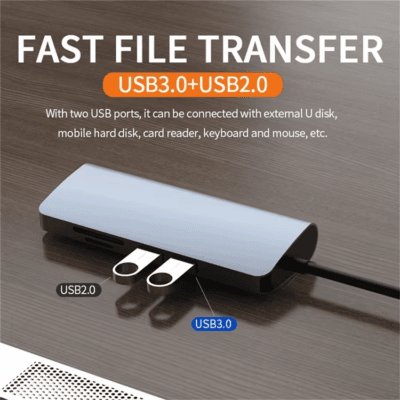 Docking Station HDTV 4K VGA USB Type C Hub (17)