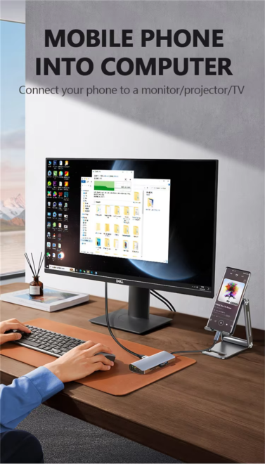 Docking Station HDTV 4K VGA USB Type C Hub (7)