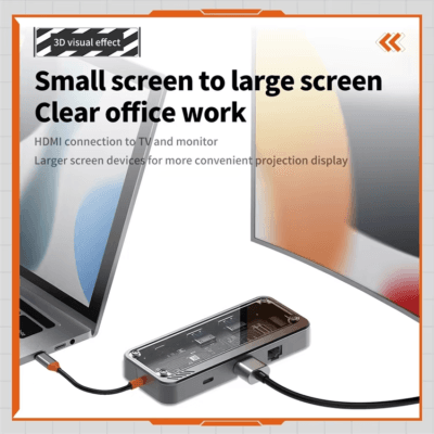 Docking Station USB C Hub With 4K HDTV (10)