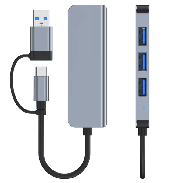 Docking Station Ultra Slim USB Splitter Plug (6)