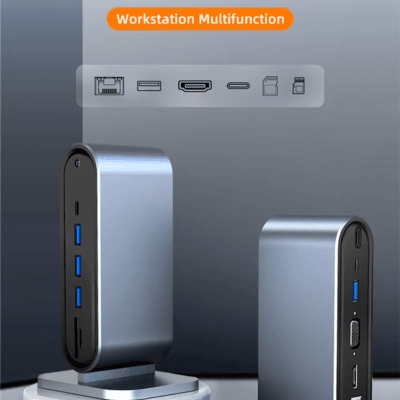 Docking Station with 100W PD USB-C 4K HDTV VGA USB 3.0 (1)