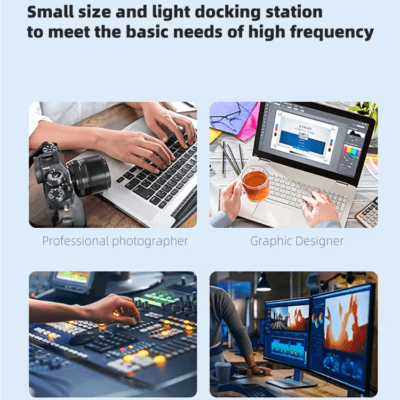 Docking Station with 100W PD USB-C 4K HDTV VGA USB 3.0 (3)