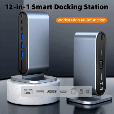 Docking Station with 100W PD USB-C 4K HDTV VGA USB 3.0 (7)