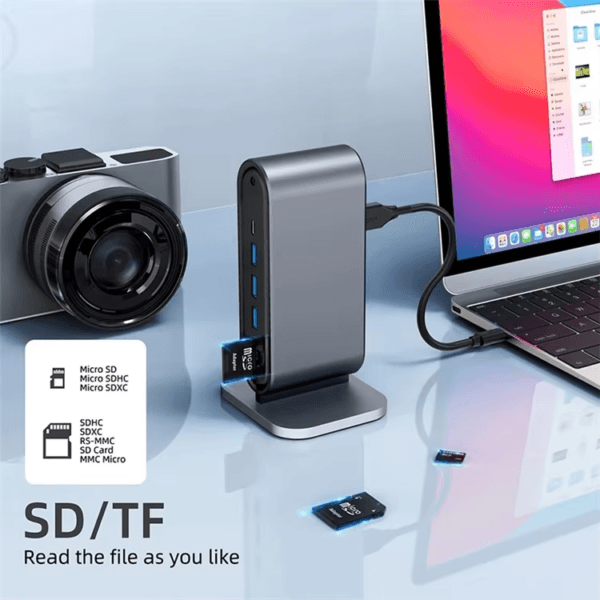 Docking Station with 100W PD USB-C 4K HDTV VGA USB 3.0 (8)