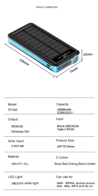 Emergency Flashlight Portable Dustproof Power Banks (1)