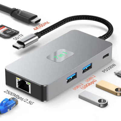 Ethernet USB 3.2 Hub Splitter SDTF Card Reader (1)