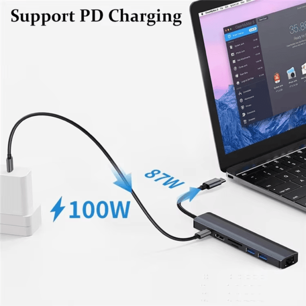 Extender Hub SDTF Card Reader (5)