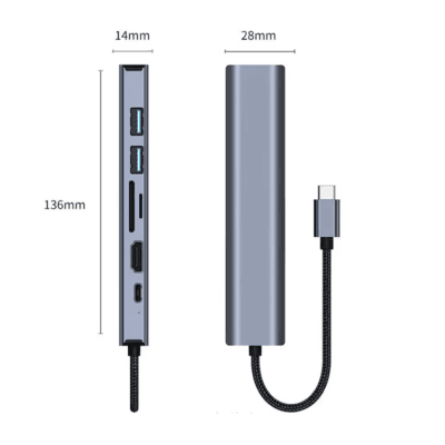 Extender Hub SDTF Card Reader (6)