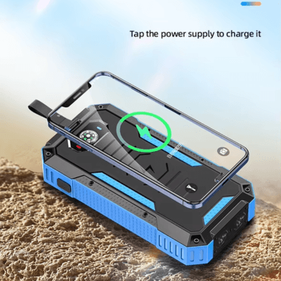 Factory Wholesale Wireless Solar Power Bank (2)