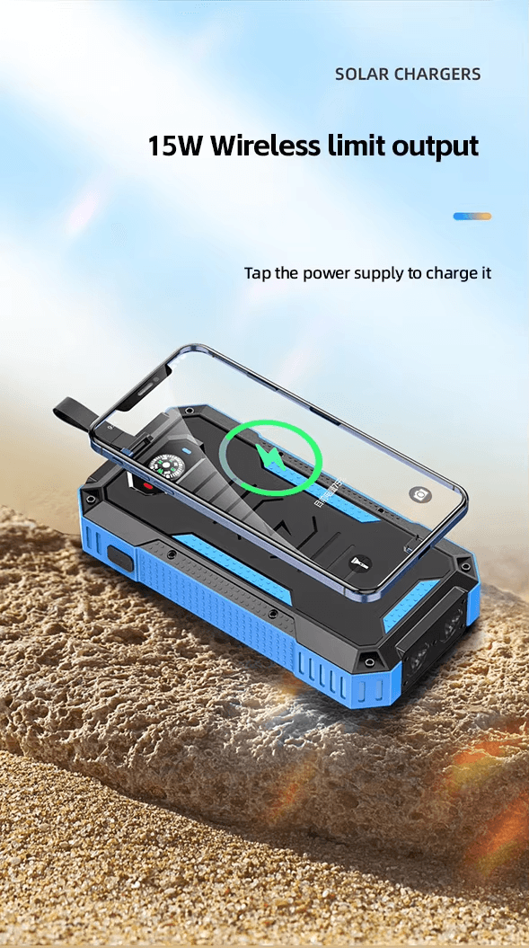 Factory Wholesale Wireless Solar Power Bank (2)