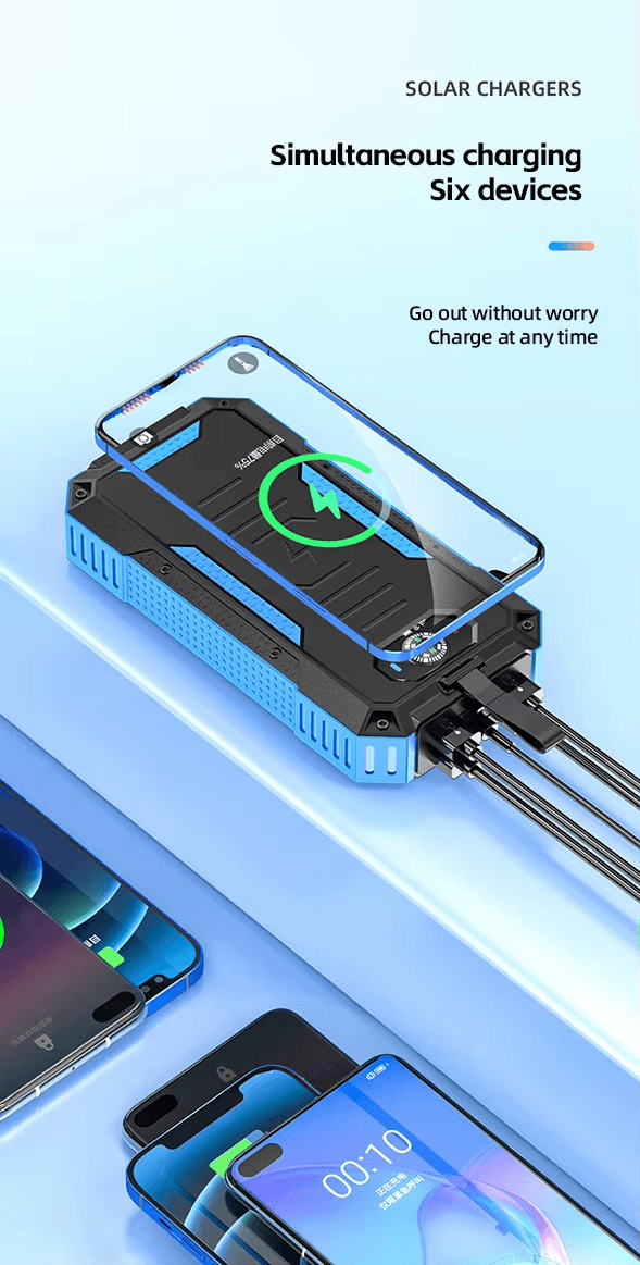 Factory Wholesale Wireless Solar Power Bank (3)