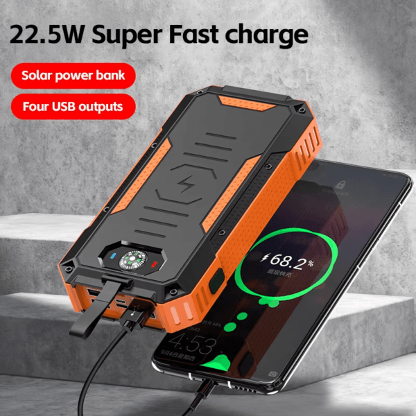 Factory Wholesale Wireless Solar Power Bank (9)