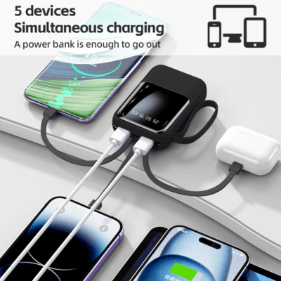 Fast Charging Power Bank Built-in Cables (8)