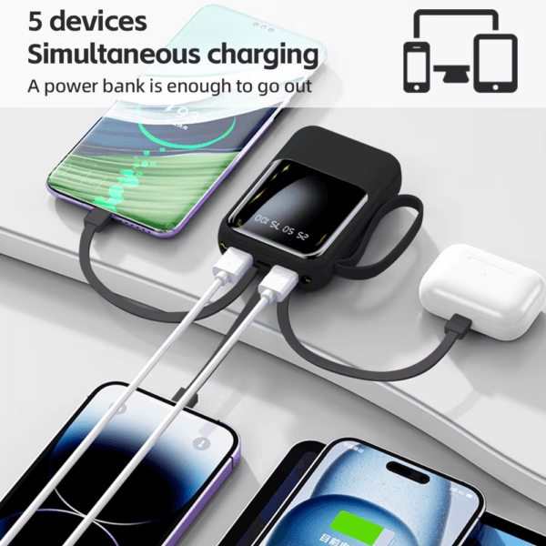 Fast Charging Power Bank Built-in Cables (8)