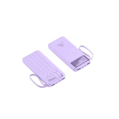 Customizable Capacity PD22.5W Fast Portable Charger LED Display Power Bank USB Input Included Cables Battery Pack