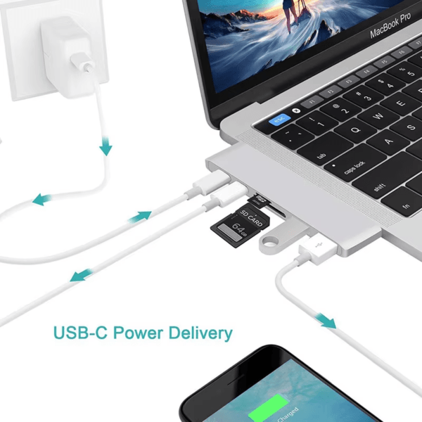 Female Port Usb Hub C 3.0 Multi for Macbook (4)